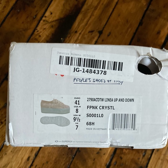 NWT Superga Ballet Pink Platform Sneakers 41/10 - Picture 5 of 6